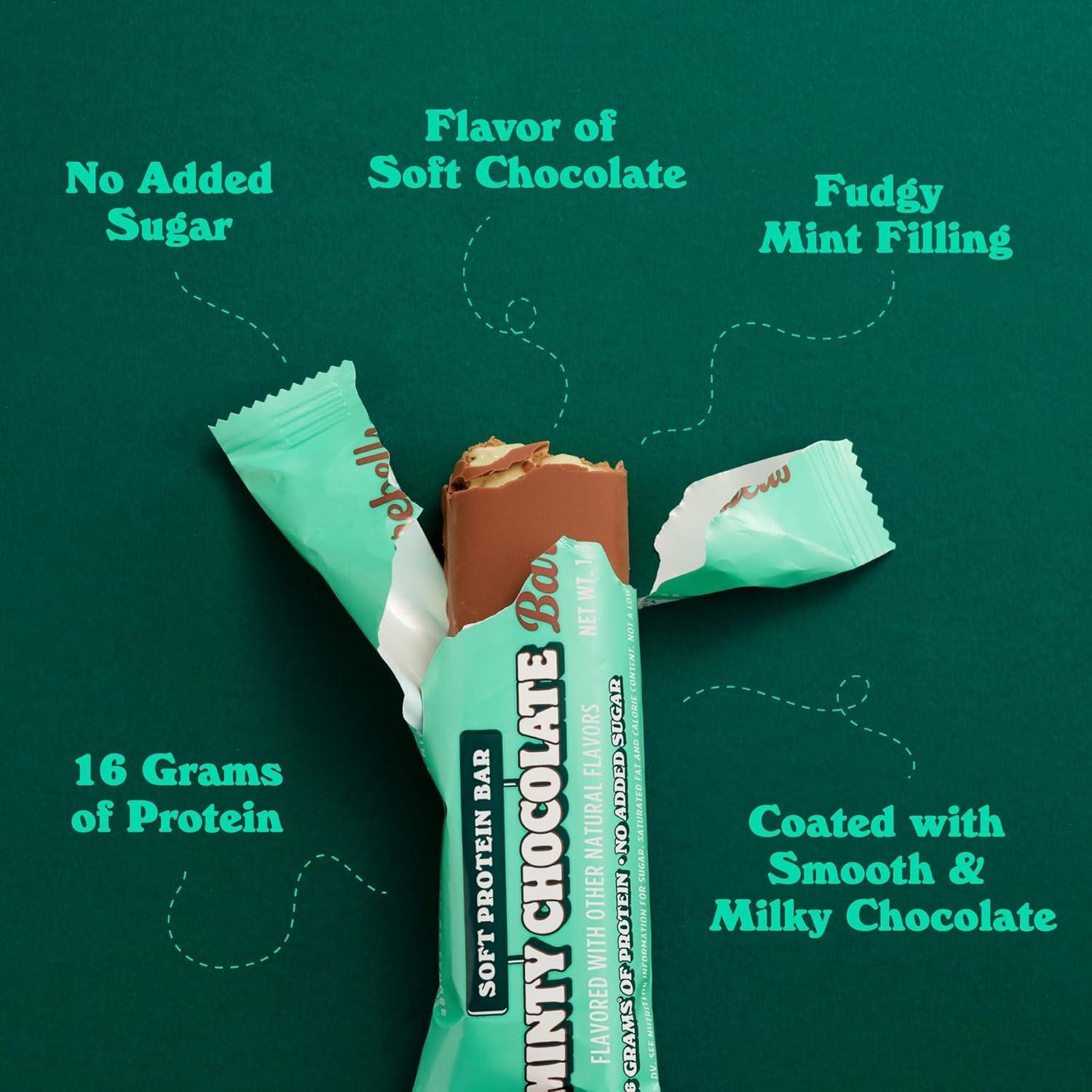 image:imageBarebells Protein Bars Peoples Choice Variety Pack 24 Bars 2 Packs of 12 20g High Protein Treats Chocolate Nutrition Bars with No Added Sugar OnTheGo Breakfast or PostWorkout SnackMinty Chocolate