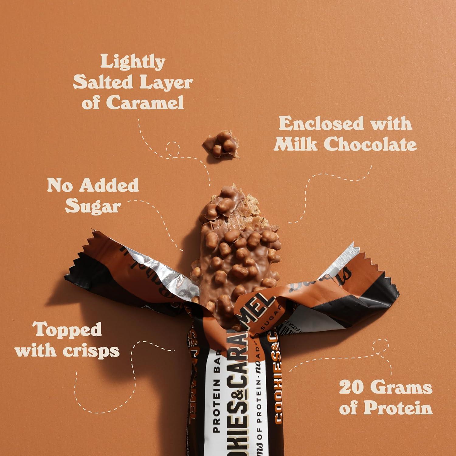 image:imageBarebells Protein Bars Peoples Choice Variety Pack 24 Bars 2 Packs of 12 20g High Protein Treats Chocolate Nutrition Bars with No Added Sugar OnTheGo Breakfast or PostWorkout SnackCookies and Caramel