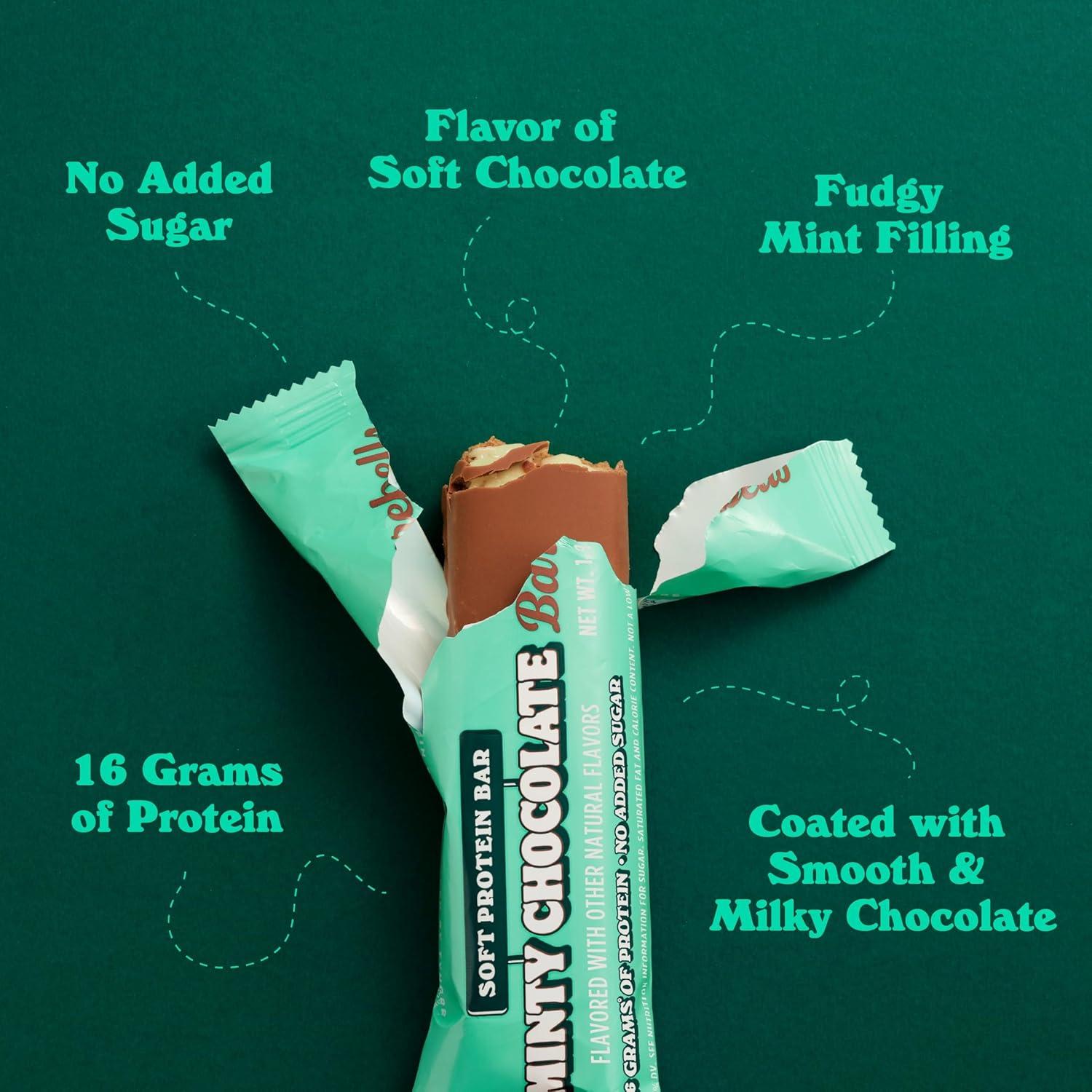 image:imageBarebells Protein Bars Peoples Choice Variety Pack 24 Bars 2 Packs of 12 20g High Protein Treats Chocolate Nutrition Bars with No Added Sugar OnTheGo Breakfast or PostWorkout SnackMinty Chocolate