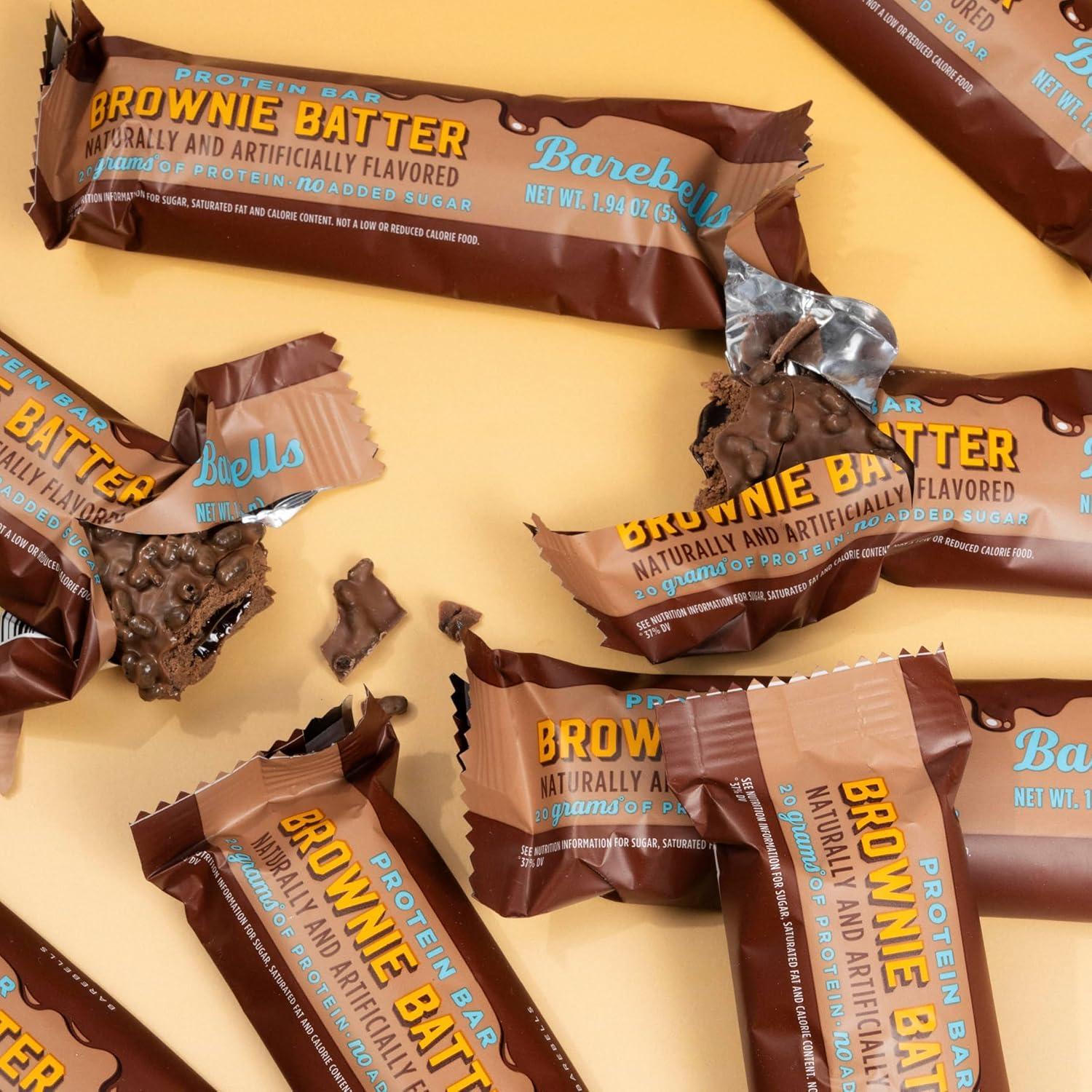 image:imageBarebells Protein Bars Peoples Choice Variety Pack 24 Bars 2 Packs of 12 20g High Protein Treats Chocolate Nutrition Bars with No Added Sugar OnTheGo Breakfast or PostWorkout SnackBrownie Batter