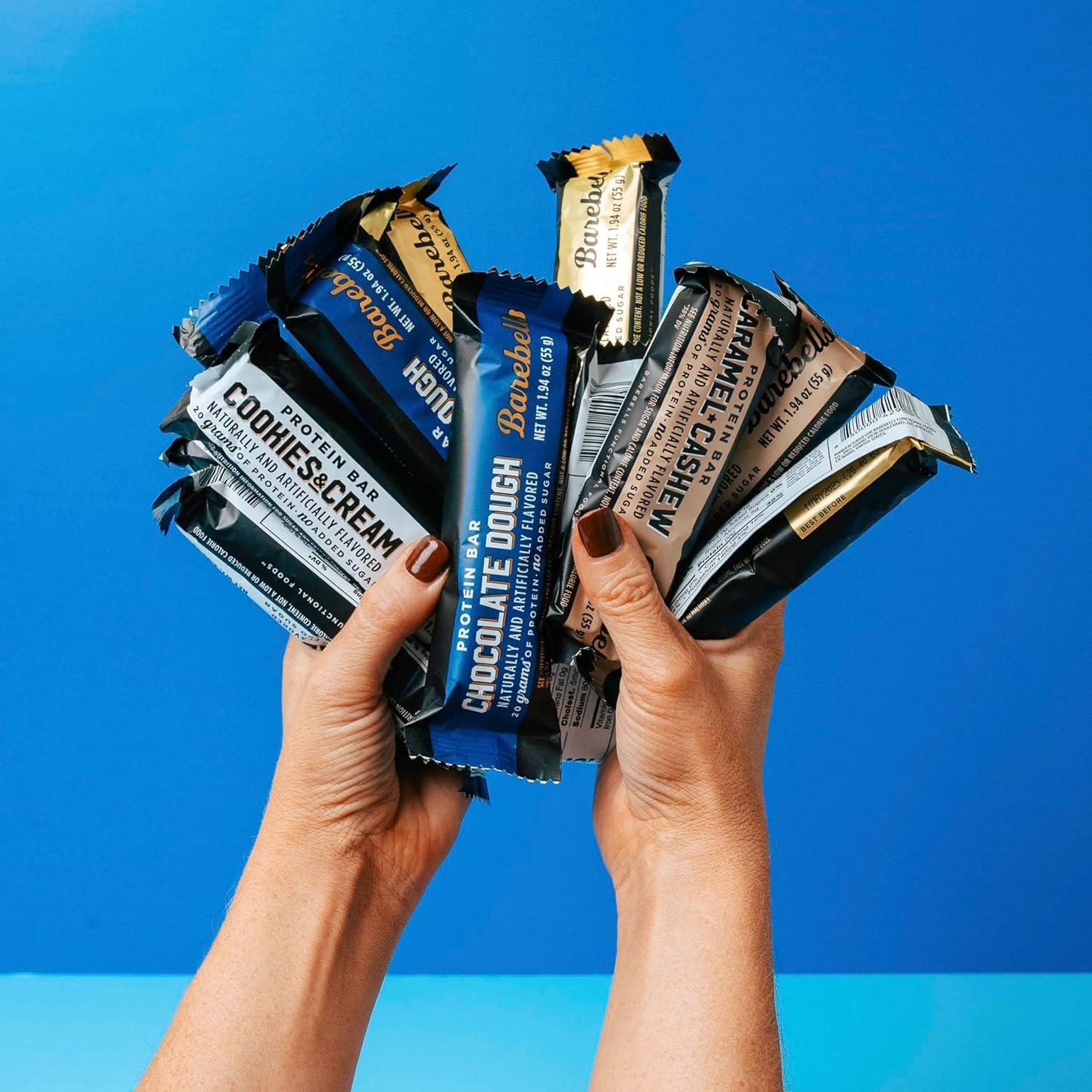 image:imageBarebells Protein Bars Peoples Choice Variety Pack 24 Bars 2 Packs of 12 20g High Protein Treats Chocolate Nutrition Bars with No Added Sugar OnTheGo Breakfast or PostWorkout SnackVariety Pack 1