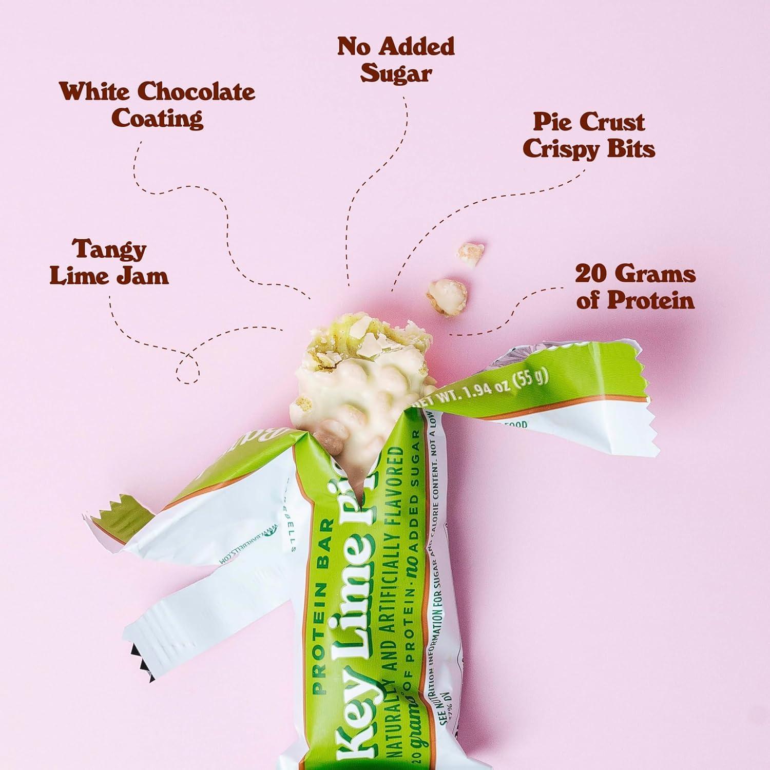 image:imageBarebells Protein Bars Peoples Choice Variety Pack 24 Bars 2 Packs of 12 20g High Protein Treats Chocolate Nutrition Bars with No Added Sugar OnTheGo Breakfast or PostWorkout SnackKey Lime Pie