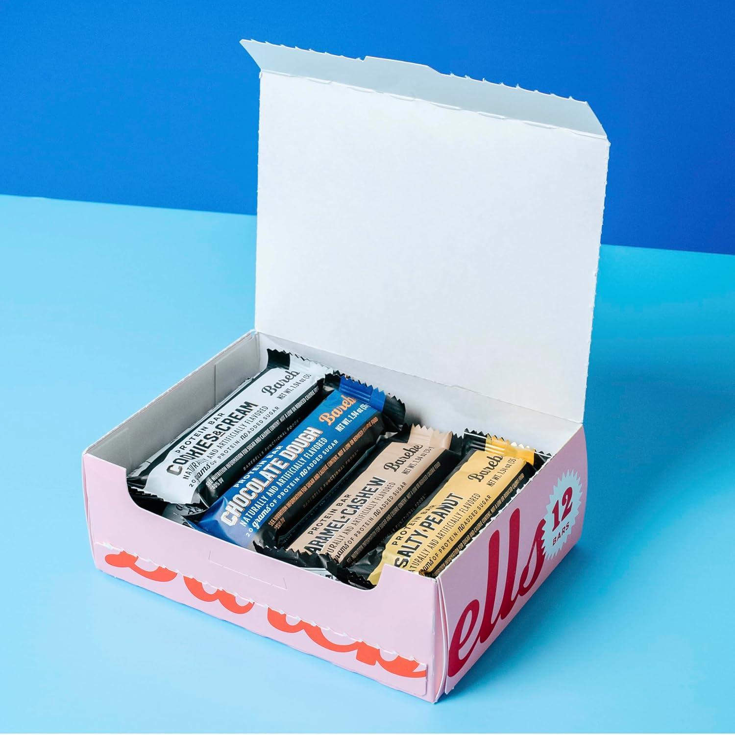 image:imageBarebells Protein Bars Peoples Choice Variety Pack 24 Bars 2 Packs of 12 20g High Protein Treats Chocolate Nutrition Bars with No Added Sugar OnTheGo Breakfast or PostWorkout SnackVariety Pack 1