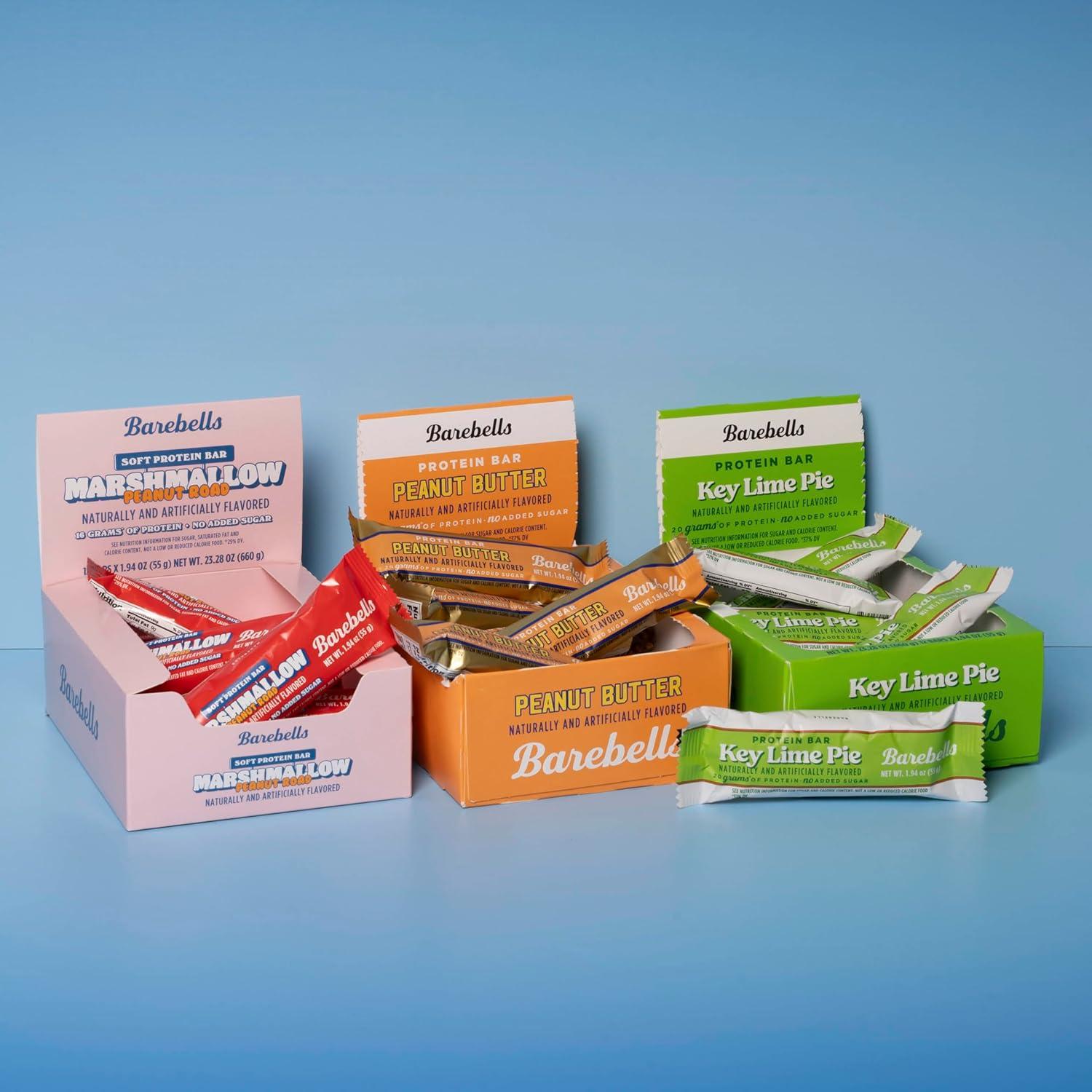 image:imageBarebells Protein Bars Peoples Choice Variety Pack 24 Bars 2 Packs of 12 20g High Protein Treats Chocolate Nutrition Bars with No Added Sugar OnTheGo Breakfast or PostWorkout SnackNew On The Block Bundle