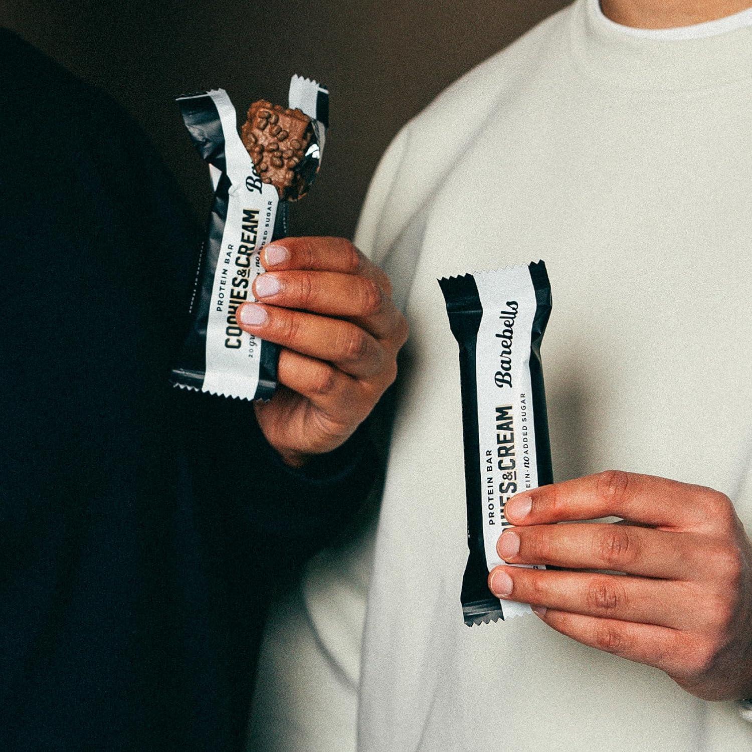 image:imageBarebells Protein Bars Peoples Choice Variety Pack 24 Bars 2 Packs of 12 20g High Protein Treats Chocolate Nutrition Bars with No Added Sugar OnTheGo Breakfast or PostWorkout SnackCookies And Cream