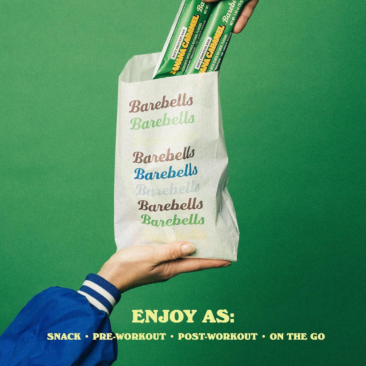 image:imageBarebells Protein Bars Peoples Choice Variety Pack 24 Bars 2 Packs of 12 20g High Protein Treats Chocolate Nutrition Bars with No Added Sugar OnTheGo Breakfast or PostWorkout SnackBanana Caramel