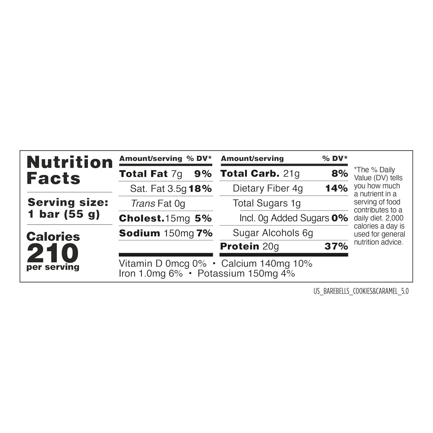 image:imageBarebells Protein Bars Peoples Choice Variety Pack 24 Bars 2 Packs of 12 20g High Protein Treats Chocolate Nutrition Bars with No Added Sugar OnTheGo Breakfast or PostWorkout SnackCookies and Caramel