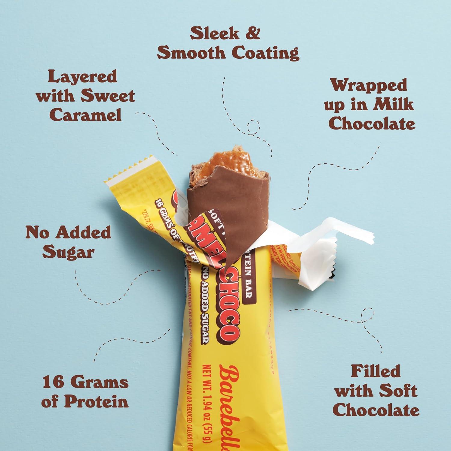 image:imageBarebells Protein Bars Peoples Choice Variety Pack 24 Bars 2 Packs of 12 20g High Protein Treats Chocolate Nutrition Bars with No Added Sugar OnTheGo Breakfast or PostWorkout SnackCaramel Choco
