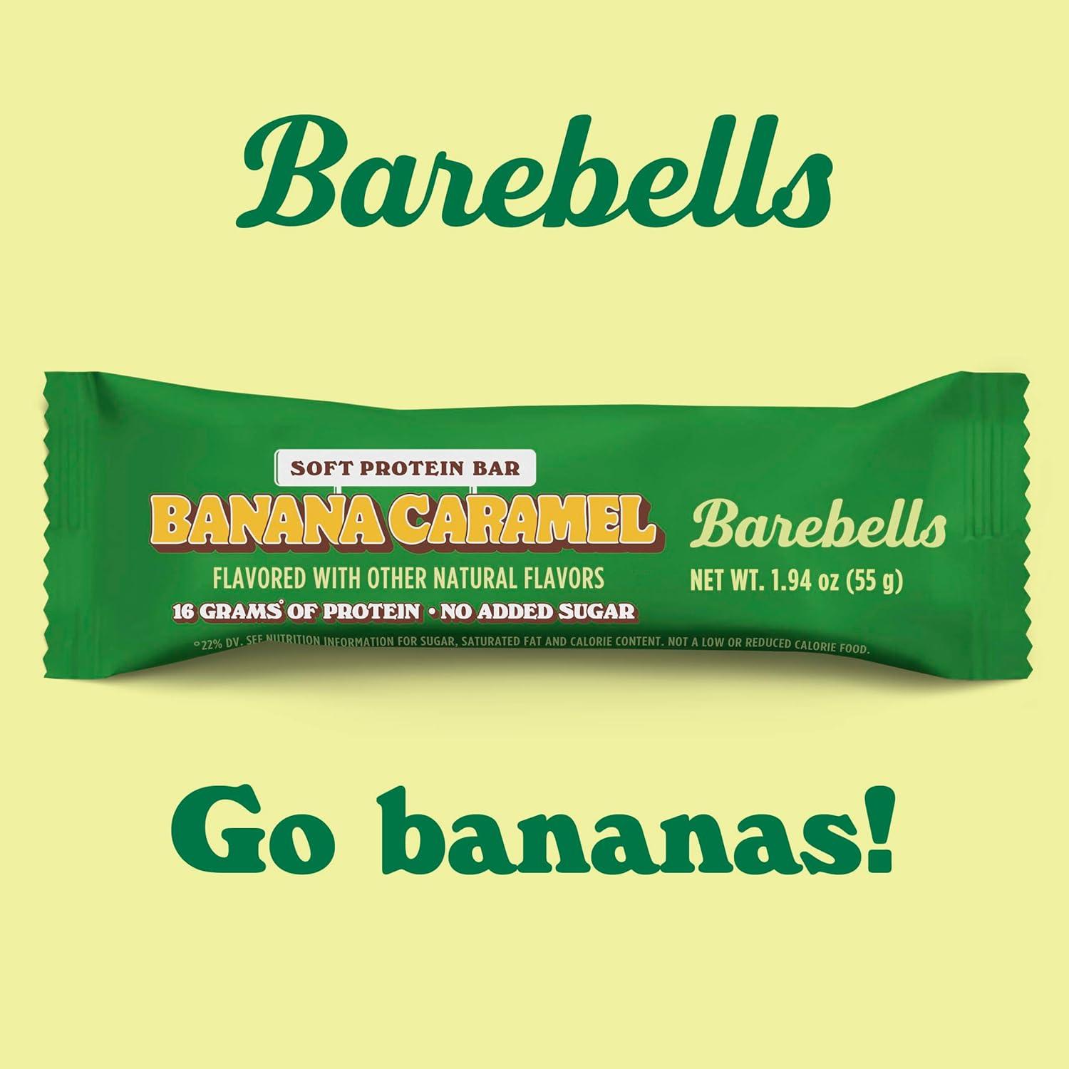 image:imageBarebells Protein Bars Peoples Choice Variety Pack 24 Bars 2 Packs of 12 20g High Protein Treats Chocolate Nutrition Bars with No Added Sugar OnTheGo Breakfast or PostWorkout SnackBanana Caramel