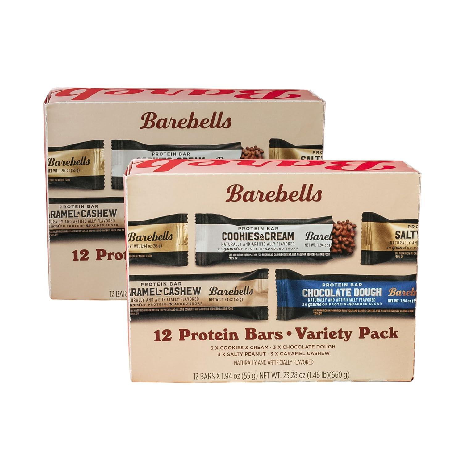 image:imageBarebells Protein Bars Peoples Choice Variety Pack 24 Bars 2 Packs of 12 20g High Protein Treats Chocolate Nutrition Bars with No Added Sugar OnTheGo Breakfast or PostWorkout SnackVariety Pack 1