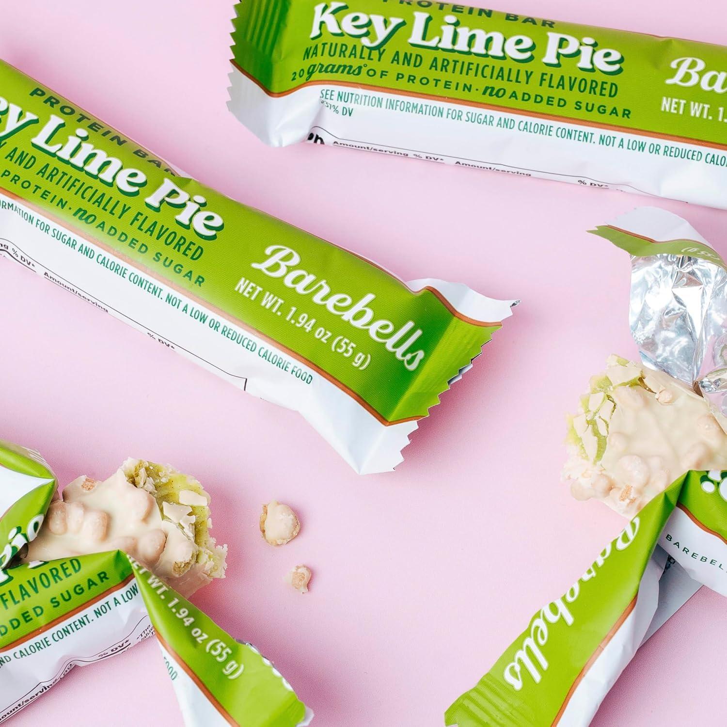 image:imageBarebells Protein Bars Peoples Choice Variety Pack 24 Bars 2 Packs of 12 20g High Protein Treats Chocolate Nutrition Bars with No Added Sugar OnTheGo Breakfast or PostWorkout SnackKey Lime Pie