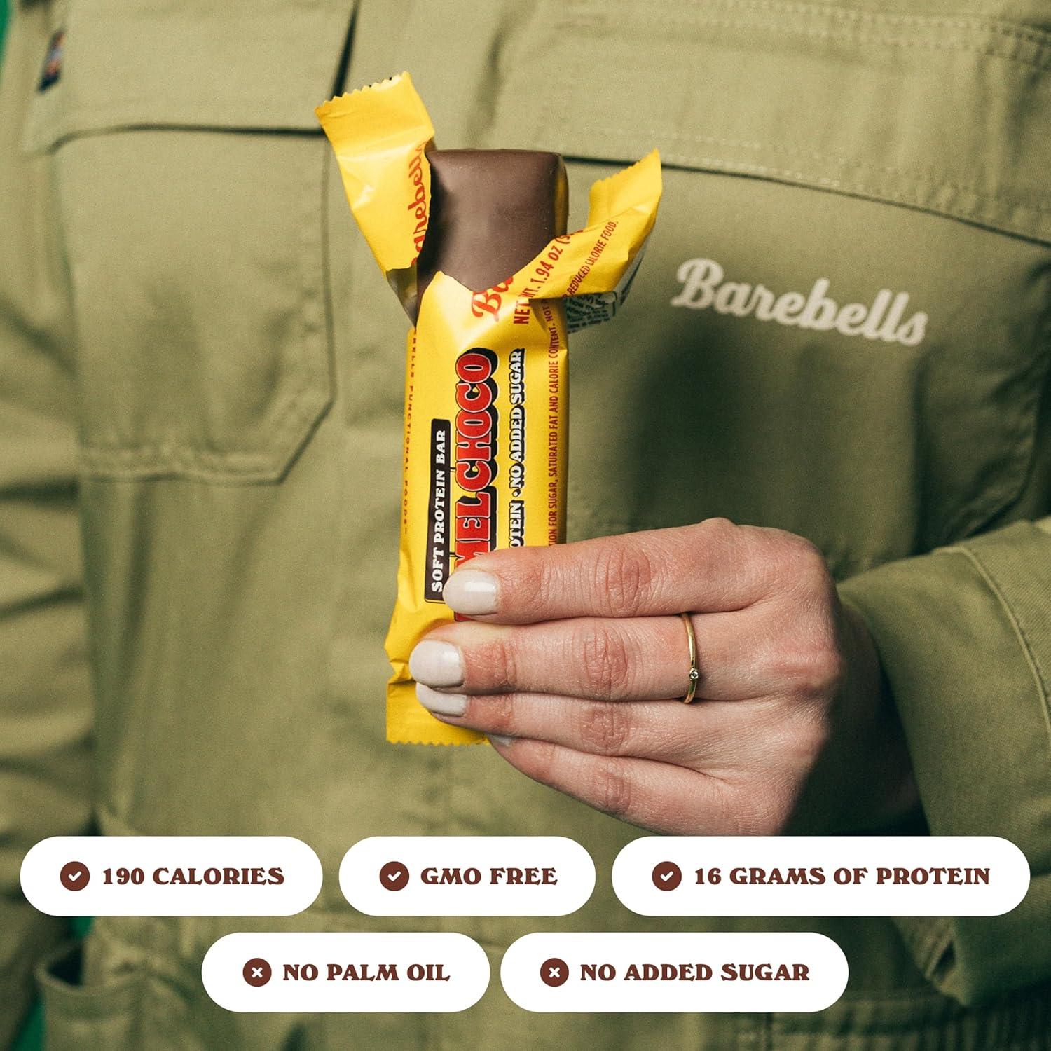 image:imageBarebells Protein Bars Peoples Choice Variety Pack 24 Bars 2 Packs of 12 20g High Protein Treats Chocolate Nutrition Bars with No Added Sugar OnTheGo Breakfast or PostWorkout SnackCaramel Choco