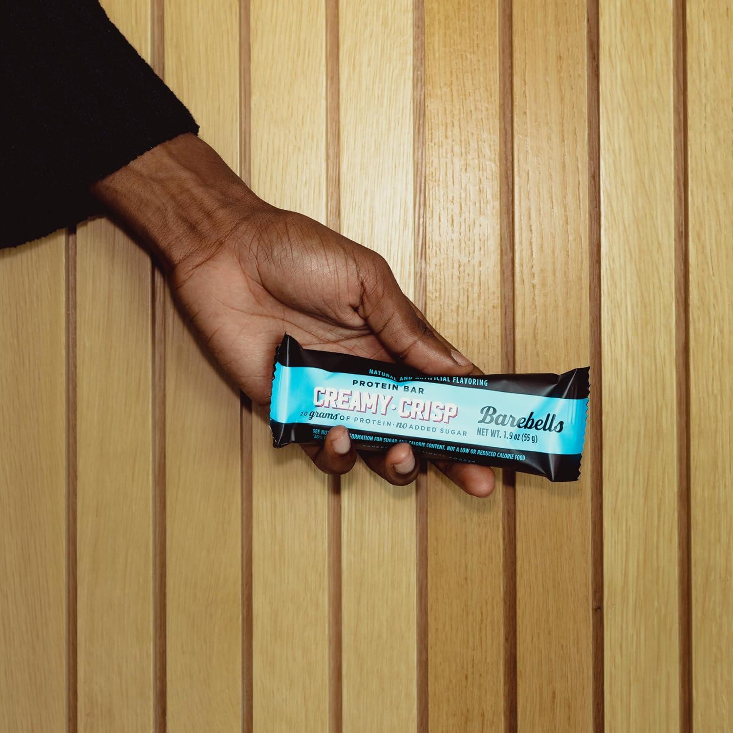 image:imageBarebells Protein Bars Peoples Choice Variety Pack 24 Bars 2 Packs of 12 20g High Protein Treats Chocolate Nutrition Bars with No Added Sugar OnTheGo Breakfast or PostWorkout SnackCreamy Crisp