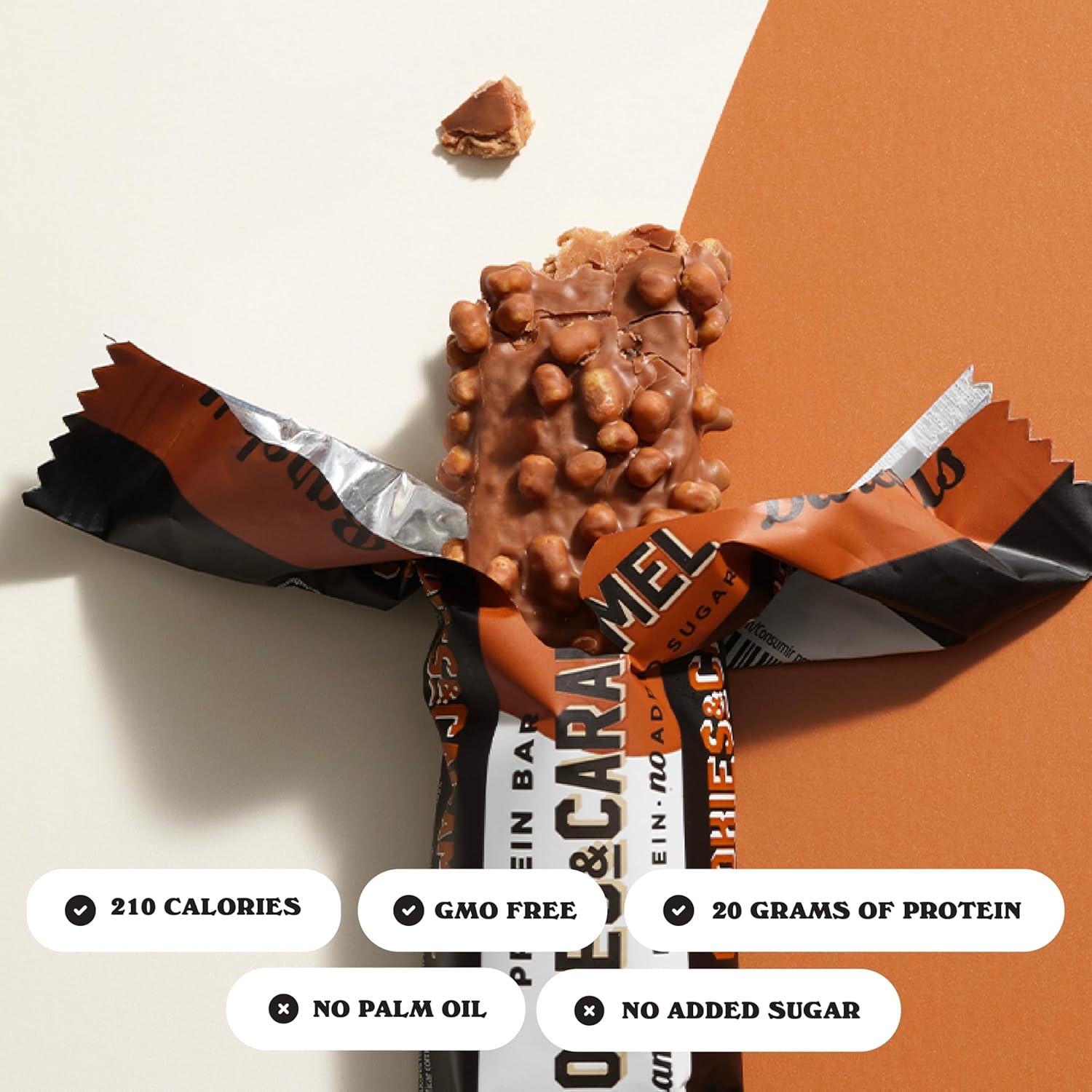 image:imageBarebells Protein Bars Peoples Choice Variety Pack 24 Bars 2 Packs of 12 20g High Protein Treats Chocolate Nutrition Bars with No Added Sugar OnTheGo Breakfast or PostWorkout SnackCookies and Caramel