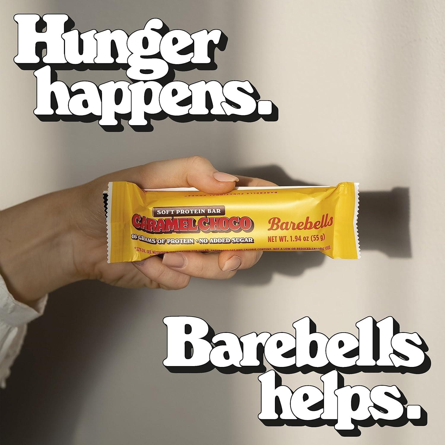 image:imageBarebells Protein Bars Peoples Choice Variety Pack 24 Bars 2 Packs of 12 20g High Protein Treats Chocolate Nutrition Bars with No Added Sugar OnTheGo Breakfast or PostWorkout SnackCaramel Choco