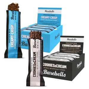 image:imageBarebells Protein Bars Peoples Choice Variety Pack  24 Bars 2 Packs of 12 20g High Protein Treats  Chocolate Nutrition Bars with No Added Sugar  OnTheGo Breakfast or PostWorkout SnackCombo Pack