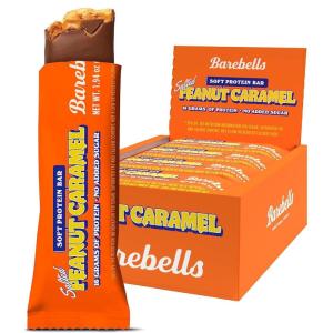 image:imageBarebells Protein Bars Peoples Choice Variety Pack  24 Bars 2 Packs of 12 20g High Protein Treats  Chocolate Nutrition Bars with No Added Sugar  OnTheGo Breakfast or PostWorkout SnackSalted Peanut Caramel