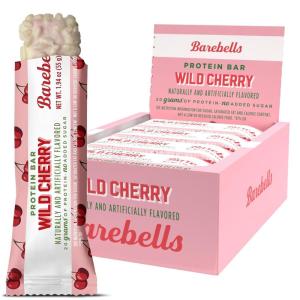 image:imageBarebells Protein Bars Peoples Choice Variety Pack  24 Bars 2 Packs of 12 20g High Protein Treats  Chocolate Nutrition Bars with No Added Sugar  OnTheGo Breakfast or PostWorkout SnackWild Cherry