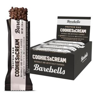 image:imageBarebells Protein Bars Peoples Choice Variety Pack  24 Bars 2 Packs of 12 20g High Protein Treats  Chocolate Nutrition Bars with No Added Sugar  OnTheGo Breakfast or PostWorkout SnackCookies And Cream