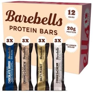 image:imageBarebells Protein Bars Peoples Choice Variety Pack  24 Bars 2 Packs of 12 20g High Protein Treats  Chocolate Nutrition Bars with No Added Sugar  OnTheGo Breakfast or PostWorkout SnackVariety Pack 1