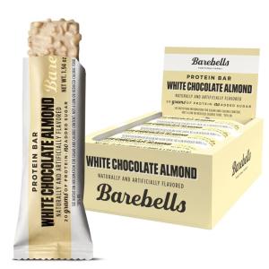 image:imageBarebells Protein Bars Peoples Choice Variety Pack  24 Bars 2 Packs of 12 20g High Protein Treats  Chocolate Nutrition Bars with No Added Sugar  OnTheGo Breakfast or PostWorkout SnackWhite Chocolate Almond