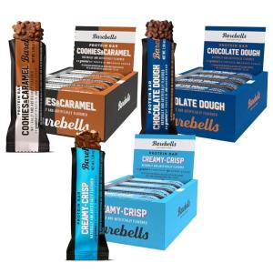 image:imageBarebells Protein Bars Peoples Choice Variety Pack  24 Bars 2 Packs of 12 20g High Protein Treats  Chocolate Nutrition Bars with No Added Sugar  OnTheGo Breakfast or PostWorkout SnackStarter Pack