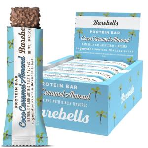 image:imageBarebells Protein Bars Peoples Choice Variety Pack  24 Bars 2 Packs of 12 20g High Protein Treats  Chocolate Nutrition Bars with No Added Sugar  OnTheGo Breakfast or PostWorkout SnackCoconut Caramel Almond